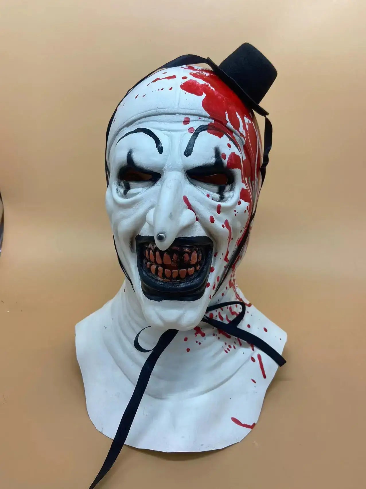 Terrifier Halloween Cosplay Scary Art The Clown Costume Mask Suit Horror Evil Joker Latex Masks Jumpsuit Carnival Dress Up Party