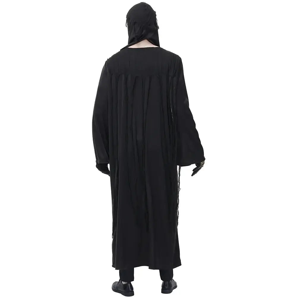 Scary Skeleton Ghost Cosplay Robe for Adult and Kids Monster Demon Devil Ghost Grim Reaper Girl Boy Men Halloween Party Costume