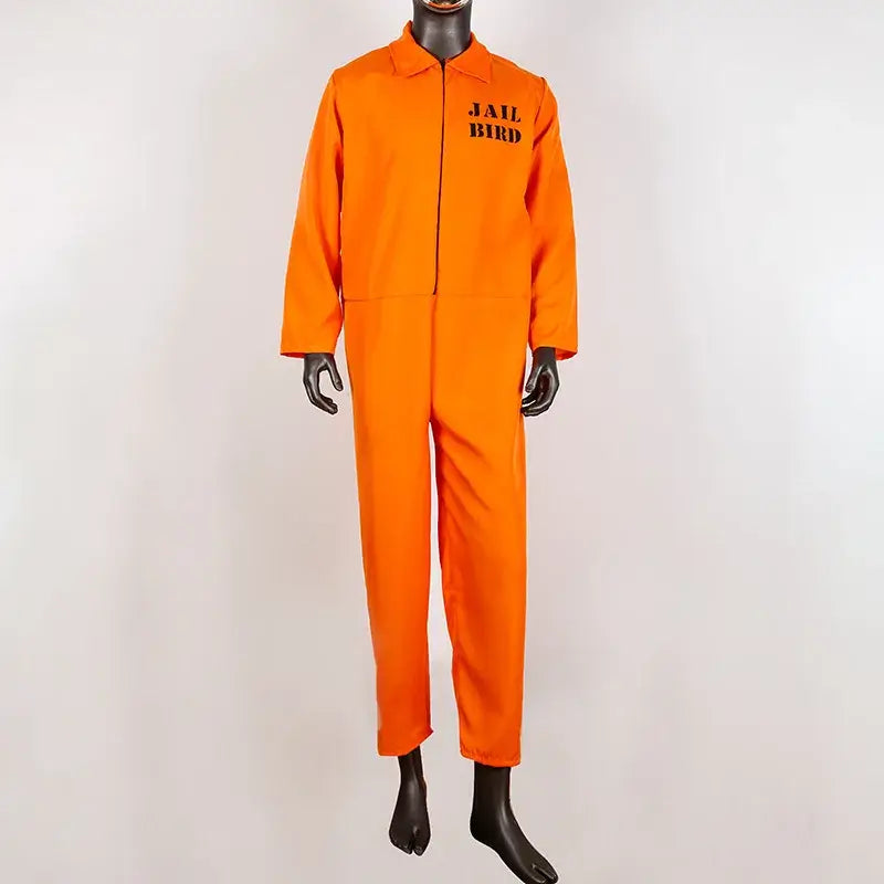 Halloween Men Prisoner Costume Adult Amusement Park Cosplay Suits