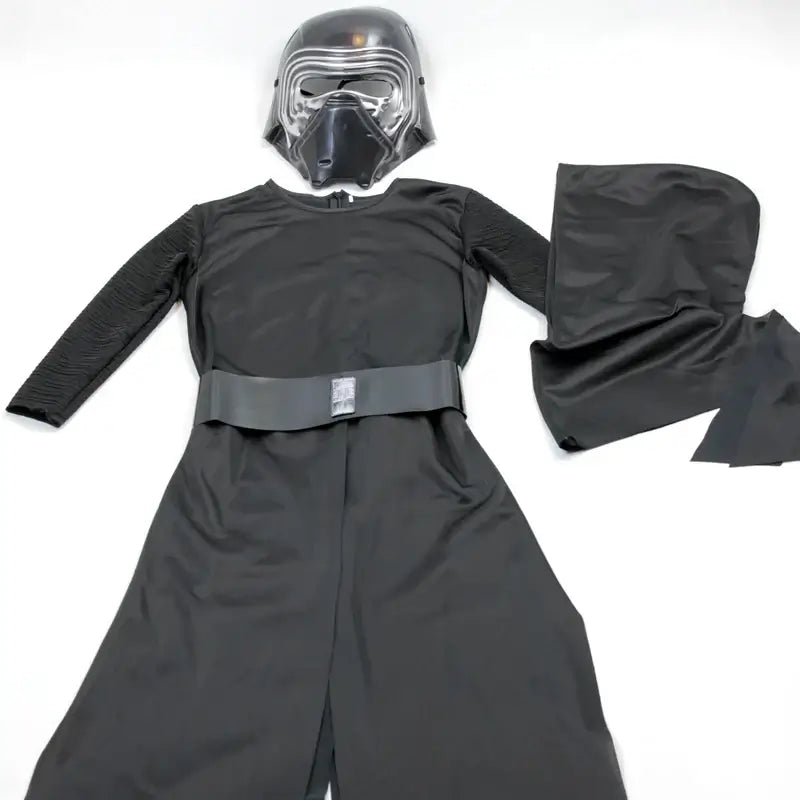 Deluxe Kylo Ren Classic Cosplay Clothing Kids 4-10years Halloween Movie Costume 4PCS set