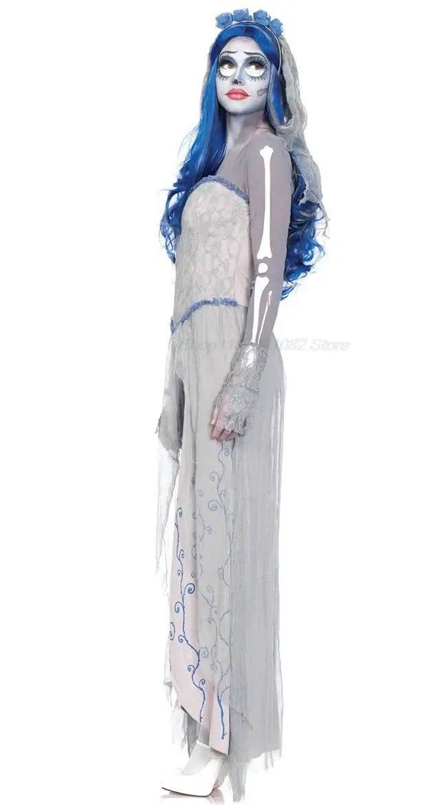 Dress for Female Devil Cosplay Party Devil Corpse Bride Costumes Halloween Women Scary Vampire Costume Clothes Witch Dresses