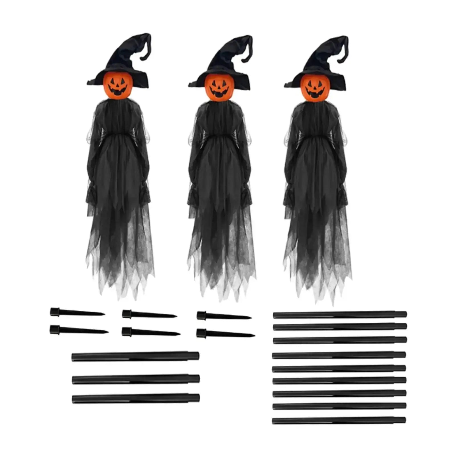 3x Halloween Decorations Outdoor Large Witches for Garden Yard Haunted House