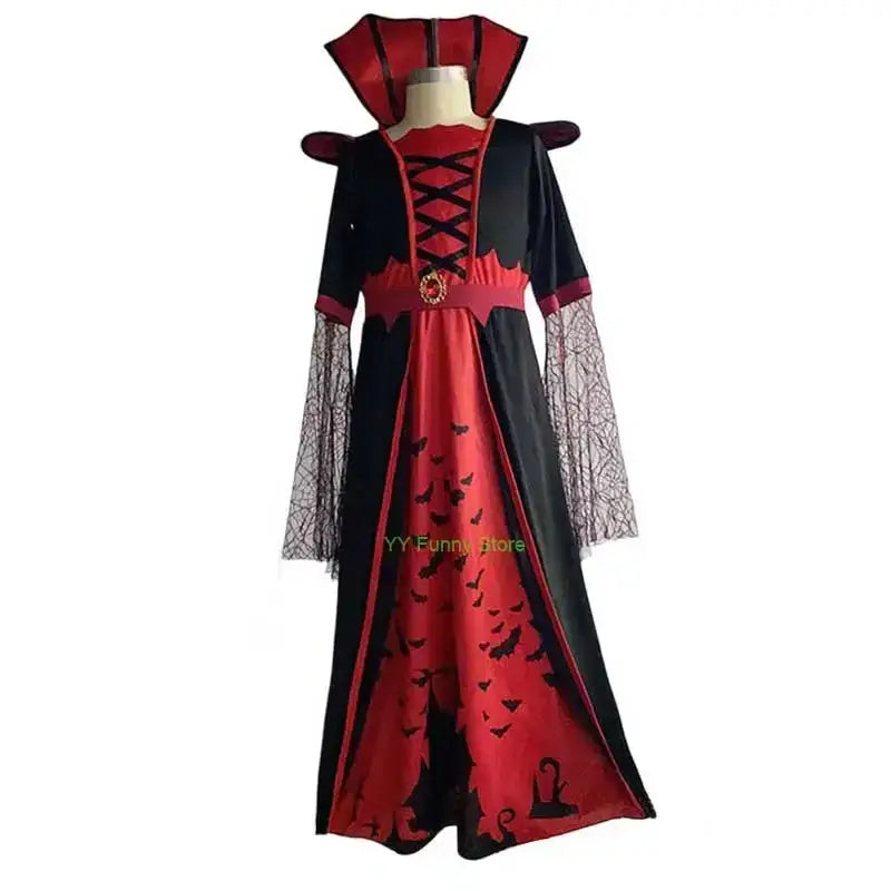 Child Miss Vamp Girls Child Gothic Halloween Classic Vampire Costume Boys Girls Horrible Costume