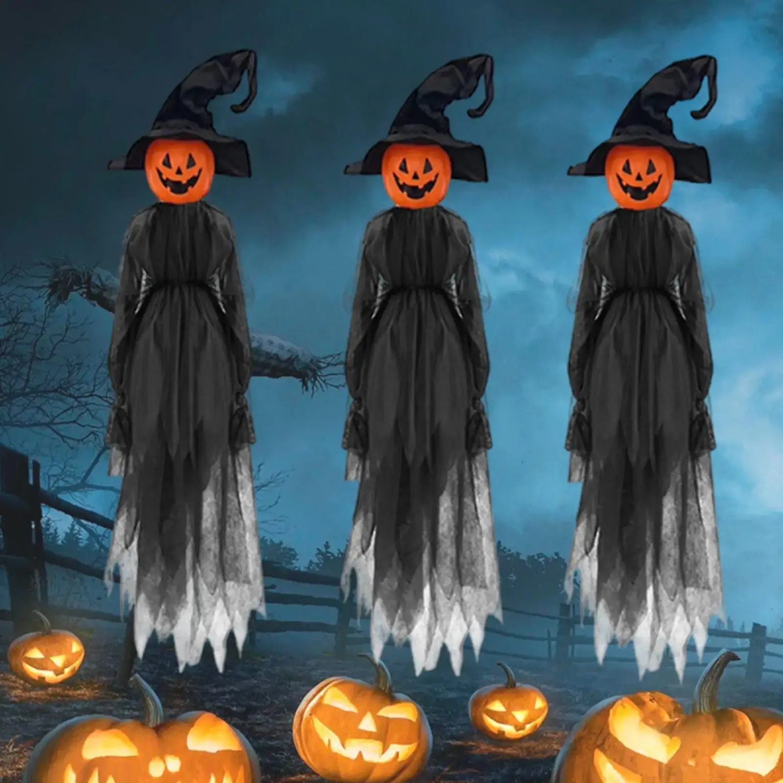 3x Halloween Decorations Outdoor Large Witches for Garden Yard Haunted House