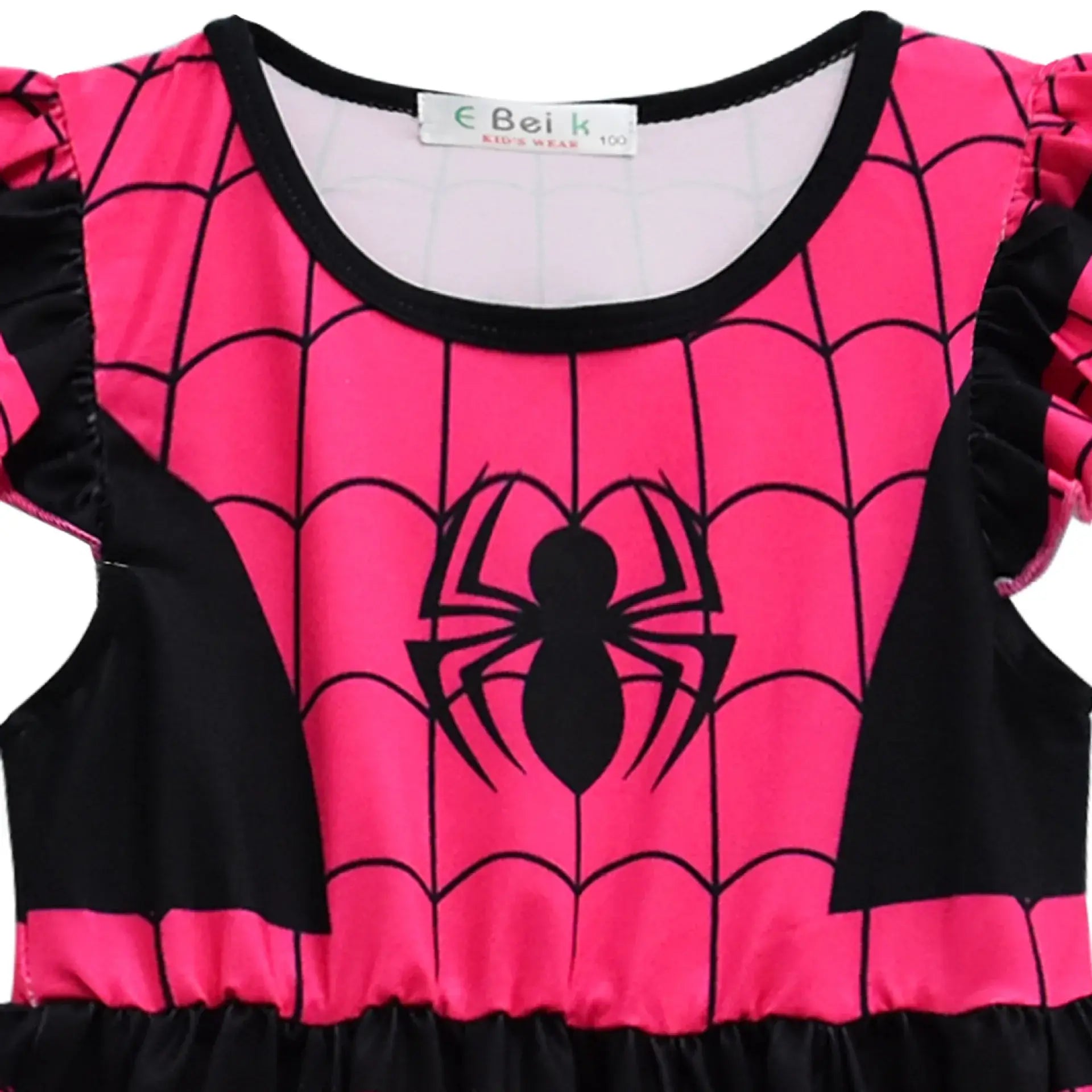 2024 New Spiderman Halloween Cosplay Girls Dress Children Cute Costumes Party Spiderman Kids Clothes