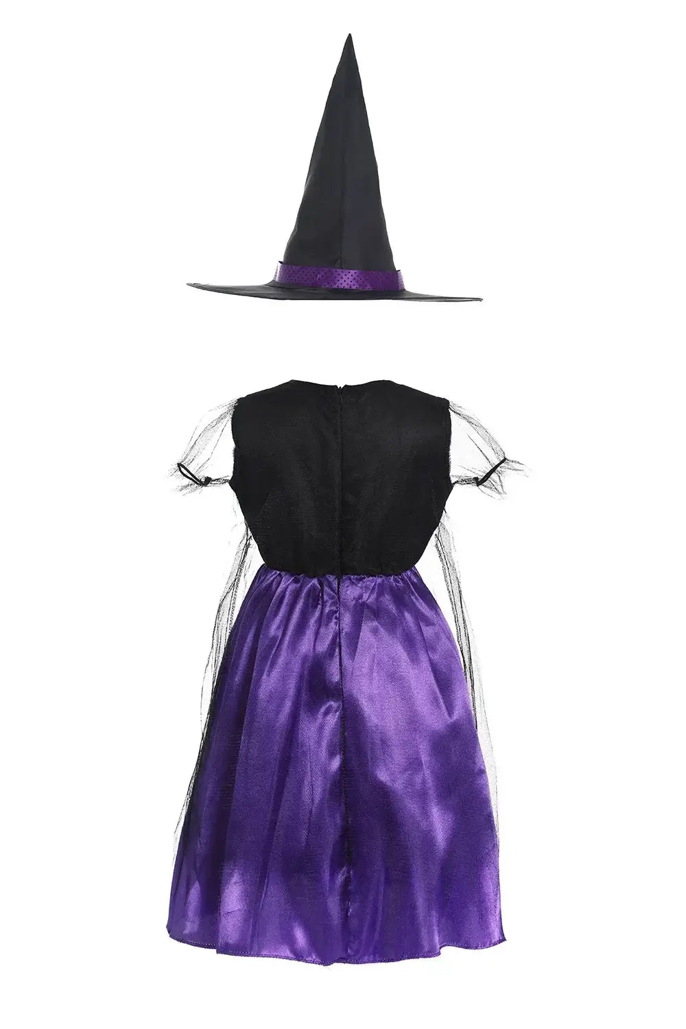 Halloween Baby Girls Cosplay Witch Costume Children Vampire Princess Dress Kids Role Playing Clothes With Bag Hat Carnival Party