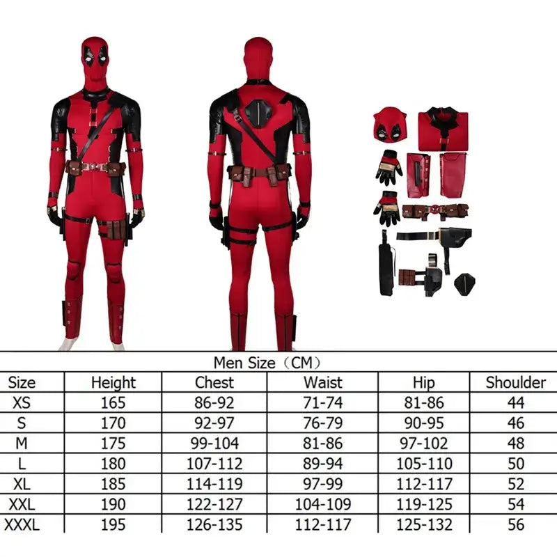 Dead Cosplay Pool Wade Disguise Costume Wilson Villain Fantasia Men Fantasy Jumpsuit Mask Outfits Halloween Carnival Party Suit