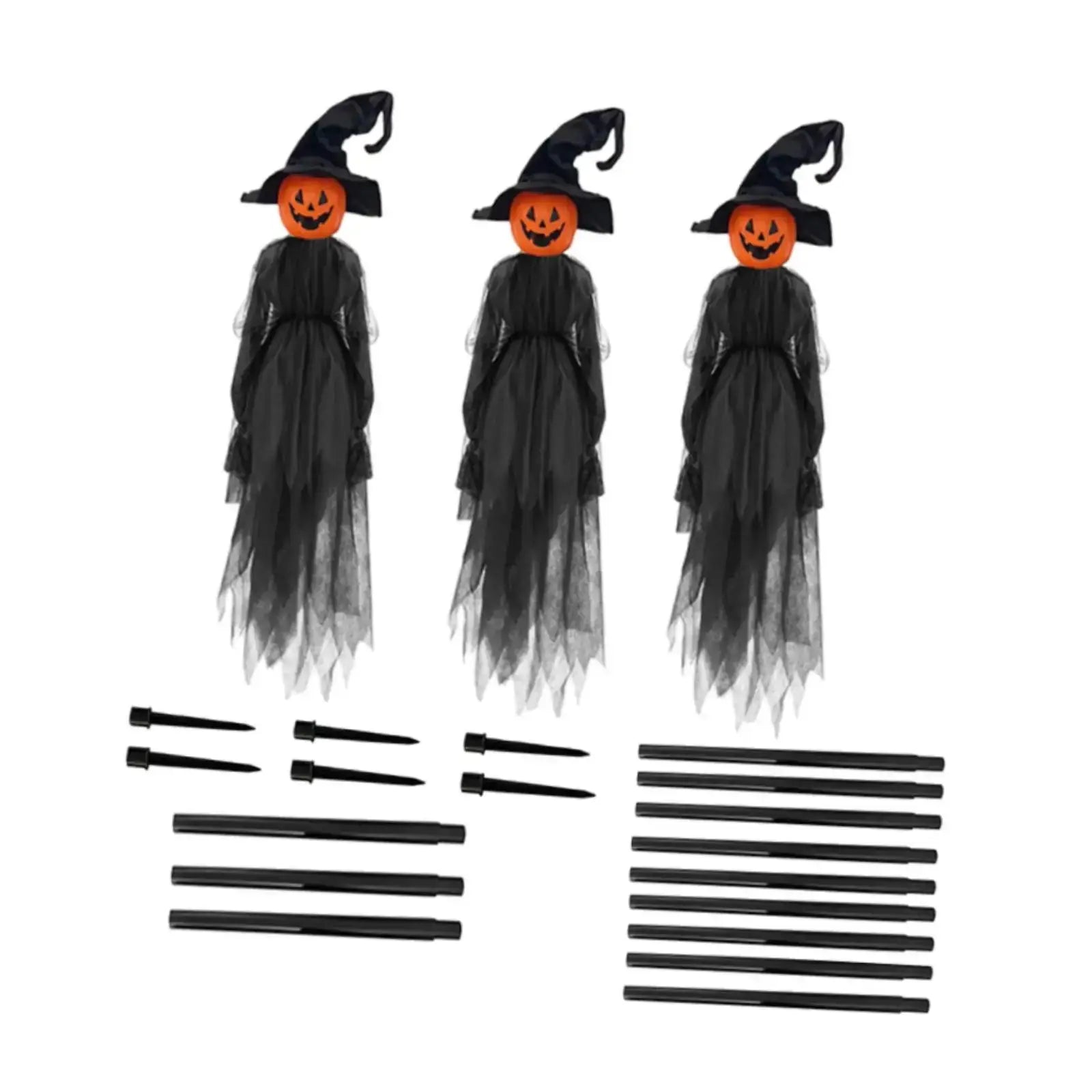 3x Halloween Decorations Outdoor Large Witches for Garden Yard Haunted House