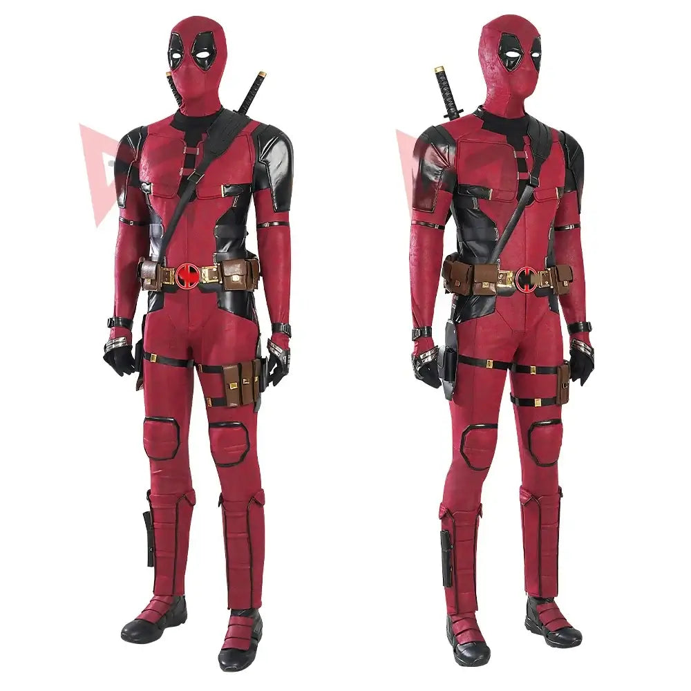 New Deadpooling 3 Cosplay Cosutme Wade Winston Wilson Jumpsuit Belt Cosplay Costume Movie Anti-hero Suit Halloween