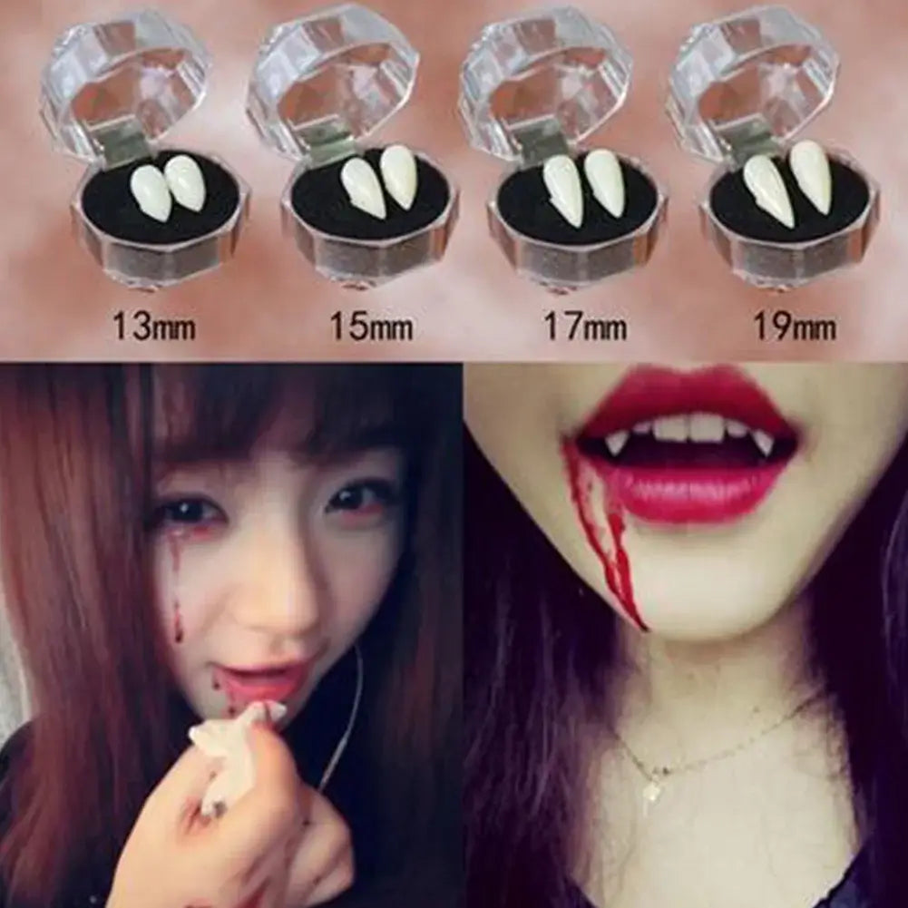 Adult Kids Halloween Party Costume Horrific Dress Vampire False Teeth Fangs Dentures Cosplay Photo Props Favors DIY Decorations