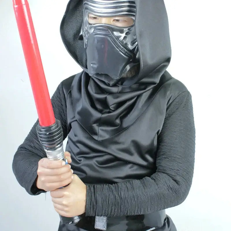 Deluxe Kylo Ren Classic Cosplay Clothing Kids 4-10years Halloween Movie Costume 4PCS set