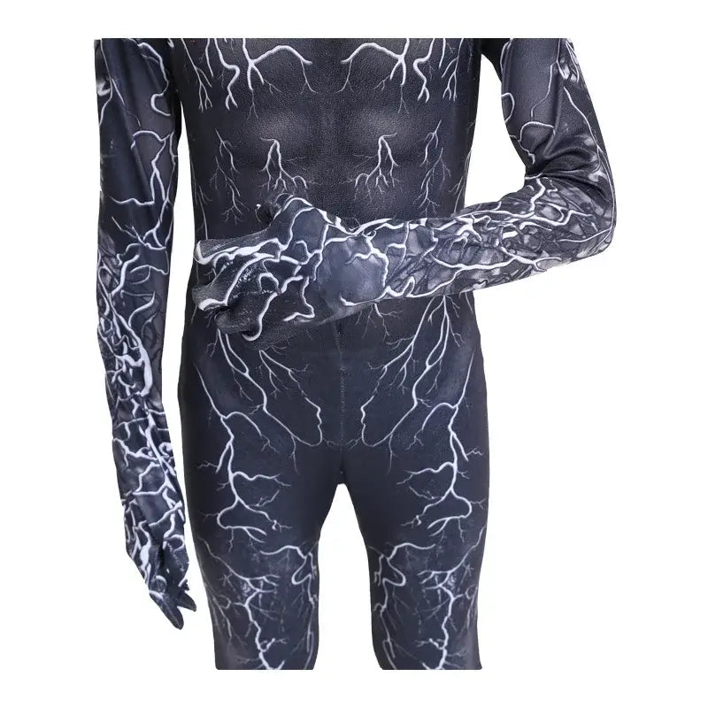 Spiderman Venom Cosplay Costume Jumpsuit Venom Suit Boys Bodysuit Halloween Party Clothes Costume for Boys Adult Asian Size