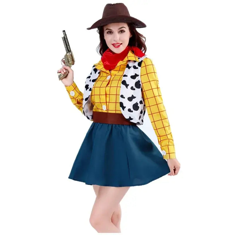 Cosplay Story Woody Costume Sets Cowboy Christmas Dress Unisex Sheriff's Halloween Carnival Dress Up Party Toy Stage Performance