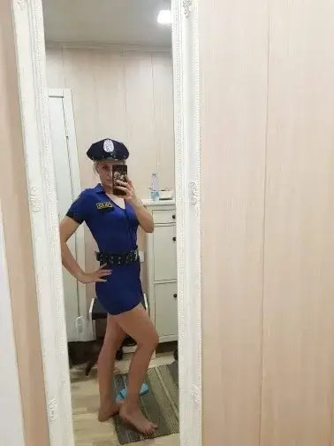 S-XXL Halloween Sexy Female Cop Police Officer Uniform Policewomen Costume Adult Women Police Cosplay Fancy Dress