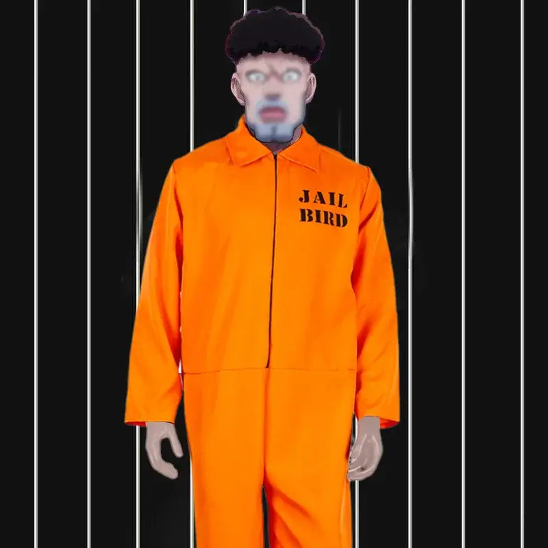 Halloween Men Prisoner Costume Adult Amusement Park Cosplay Suits