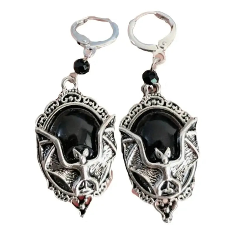 Necklace with Bat Earrings Ring Halloween for Vampire Costume Accessories for Wo