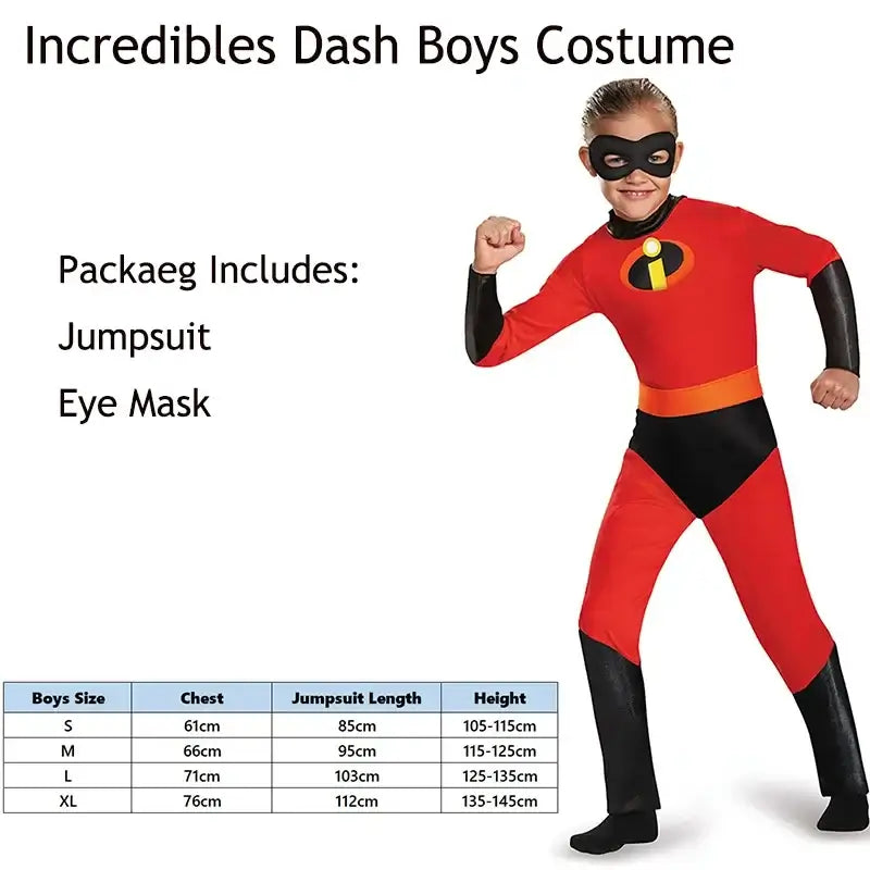 Violet Dash Kids Cosplay Jumpsuit Adult Superhero Family Costume For Halloween Carnival Baby Jack Jack Costume