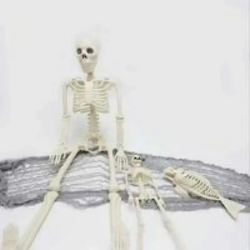 40cm Halloween Movable Skeleton Bones Halloween Party Home Bar Decorations Haunted House Horror Halloween Party Props Ornament