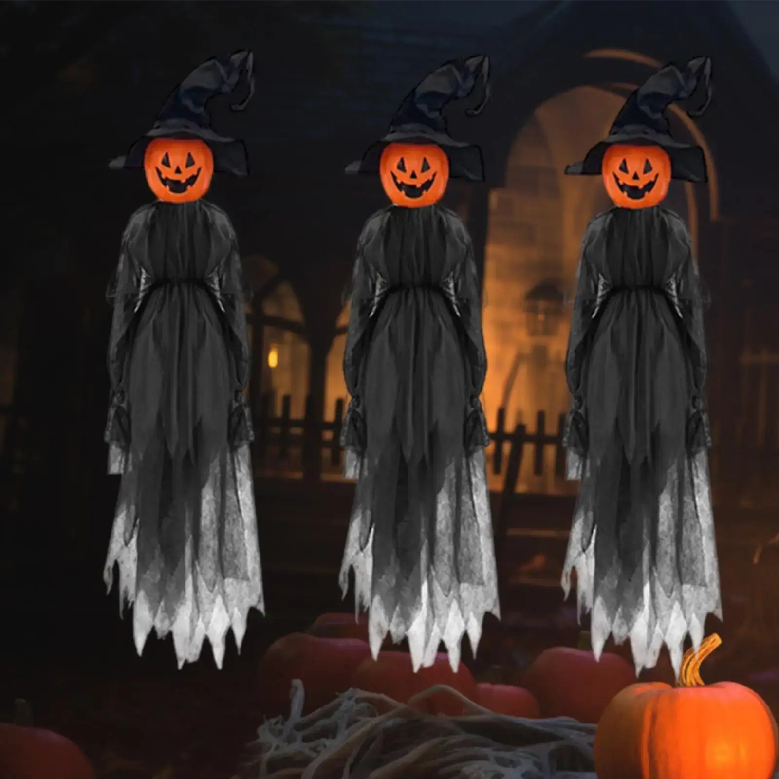 3x Halloween Decorations Outdoor Large Witches for Garden Yard Haunted House